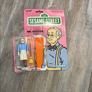 Vintage Sesame Street Muppets Mr. Hooper's Figurine Toy Open Package